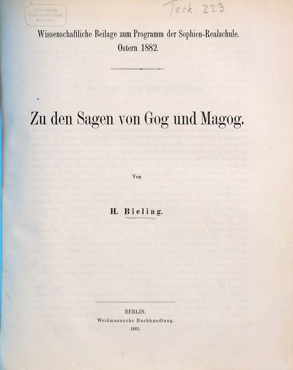 Cover of Zu den Sagen von Gog und Magog