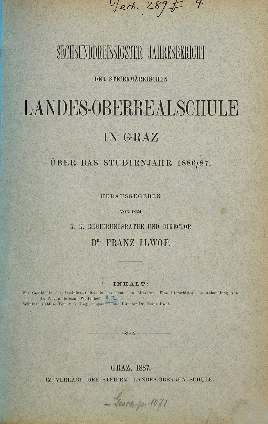 Cover of Zur Geschichte des Arminius- Cultus in der deutschen Literatur
