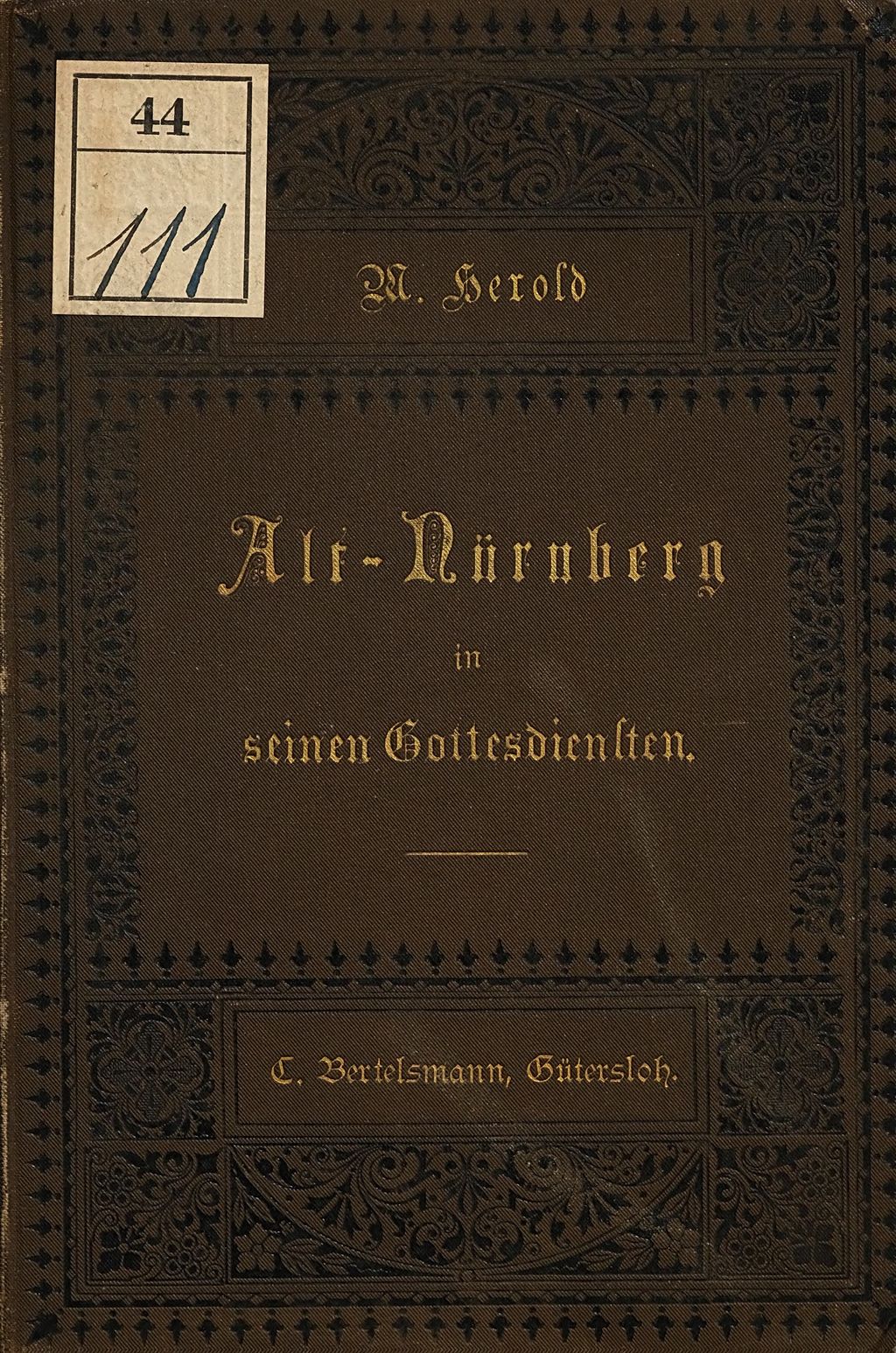 Cover of Alt-Nürnberg in seinen Gottesdiensten