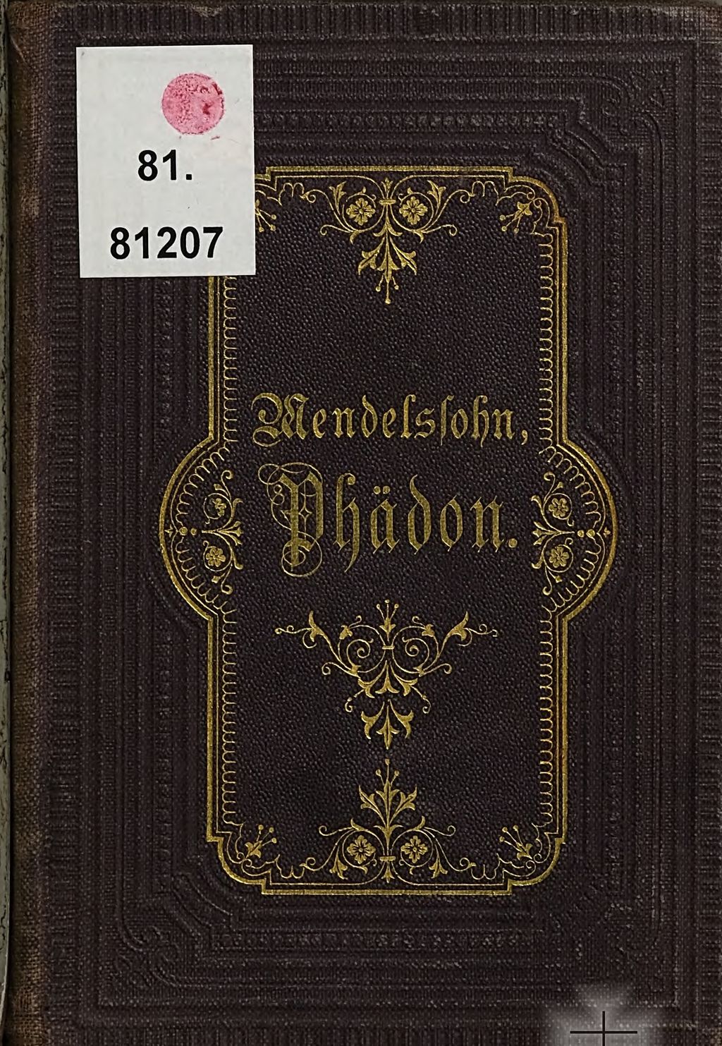 Cover of Phädon oder Ueber die Unsterblichkeit der Seele
