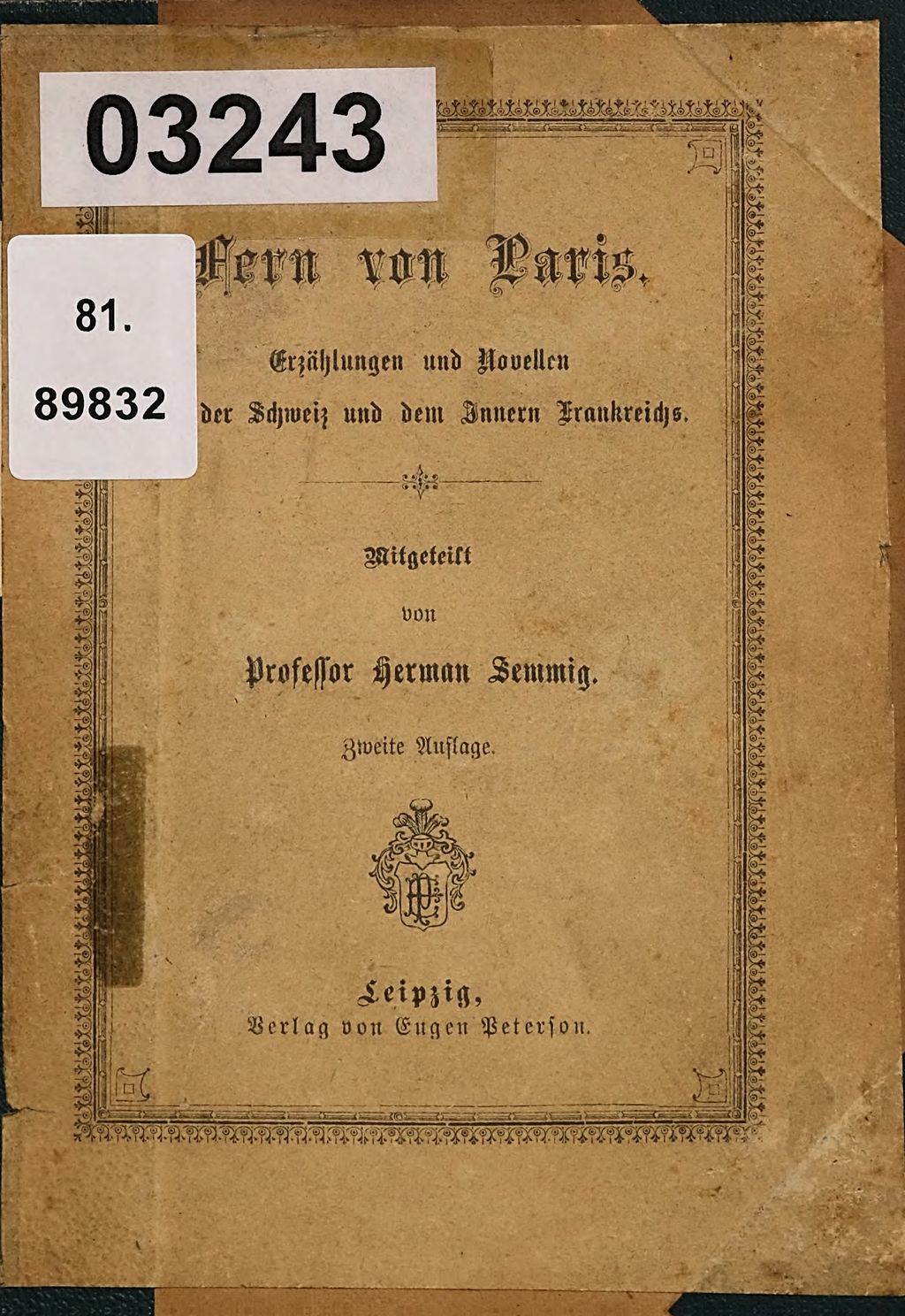 Cover of Fern von Paris