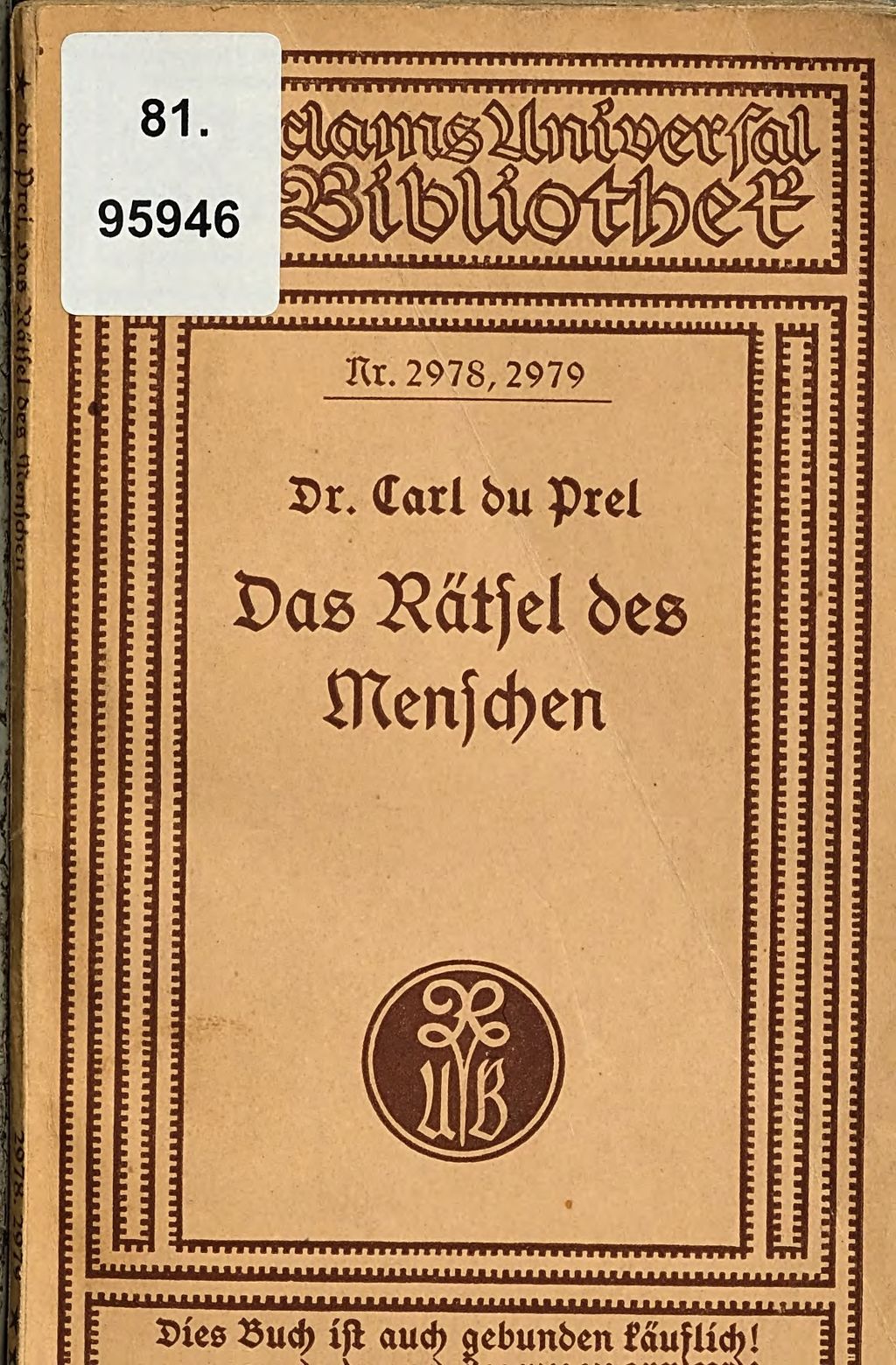 Cover of Das Rätsel des Menschen