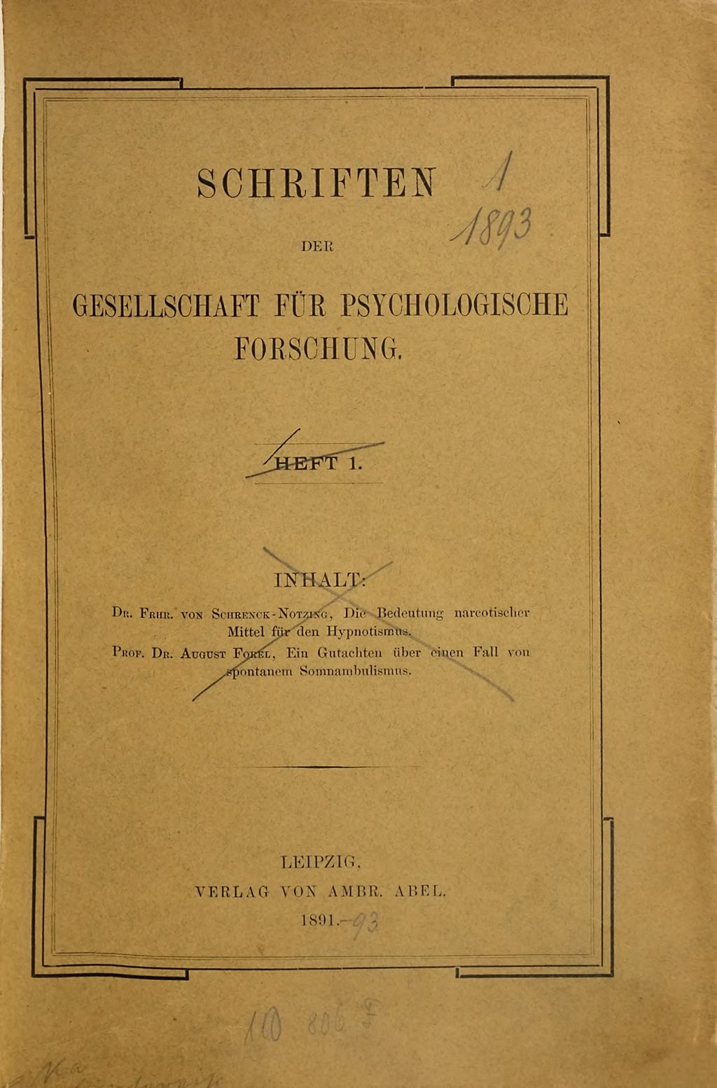 Cover of Die Bedeutung narcotischer Mittel für den Hypnotismus mit besonderer Berücksichtigung des indischen Hanfes