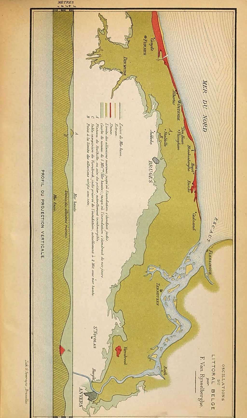 Cover of Note sur les oscillations du littoral belge