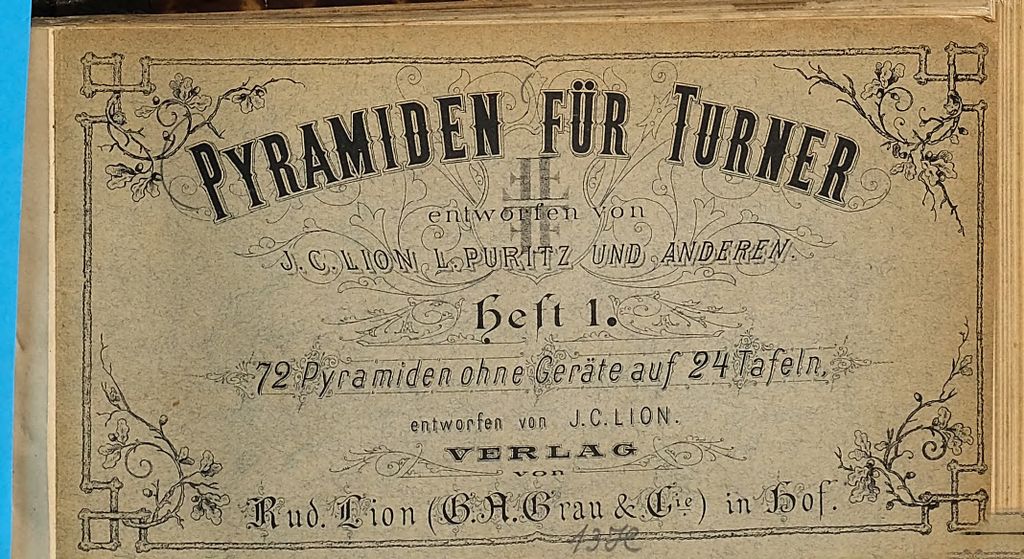 Cover of Pyramiden für Turner entworfen von J. C. Lion L. Puritz und Anderen. 1