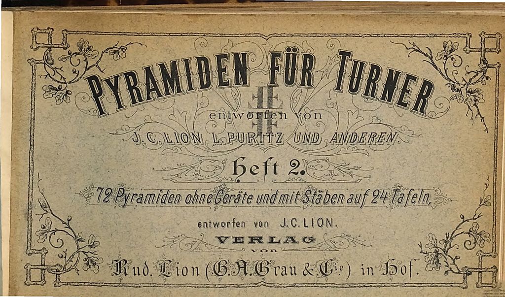 Cover of Pyramiden für Turner entworfen von J. C. Lion L. Puritz und Anderen. 2