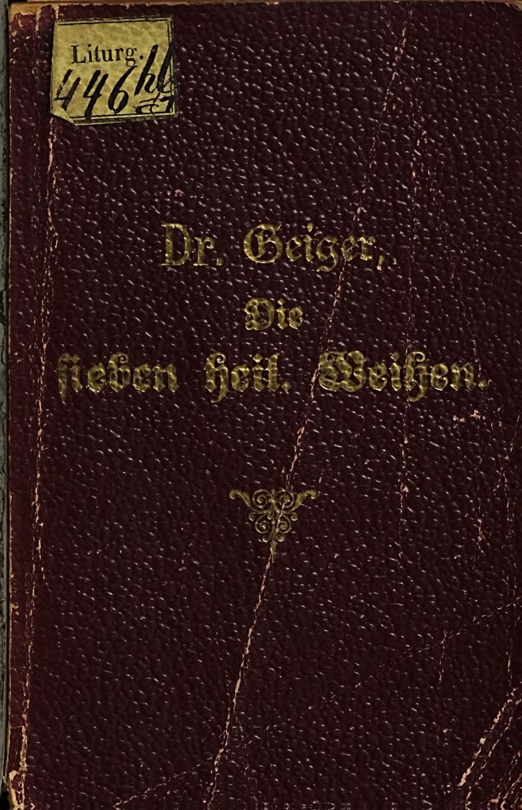 Cover of Die sieben heiligen Weihen