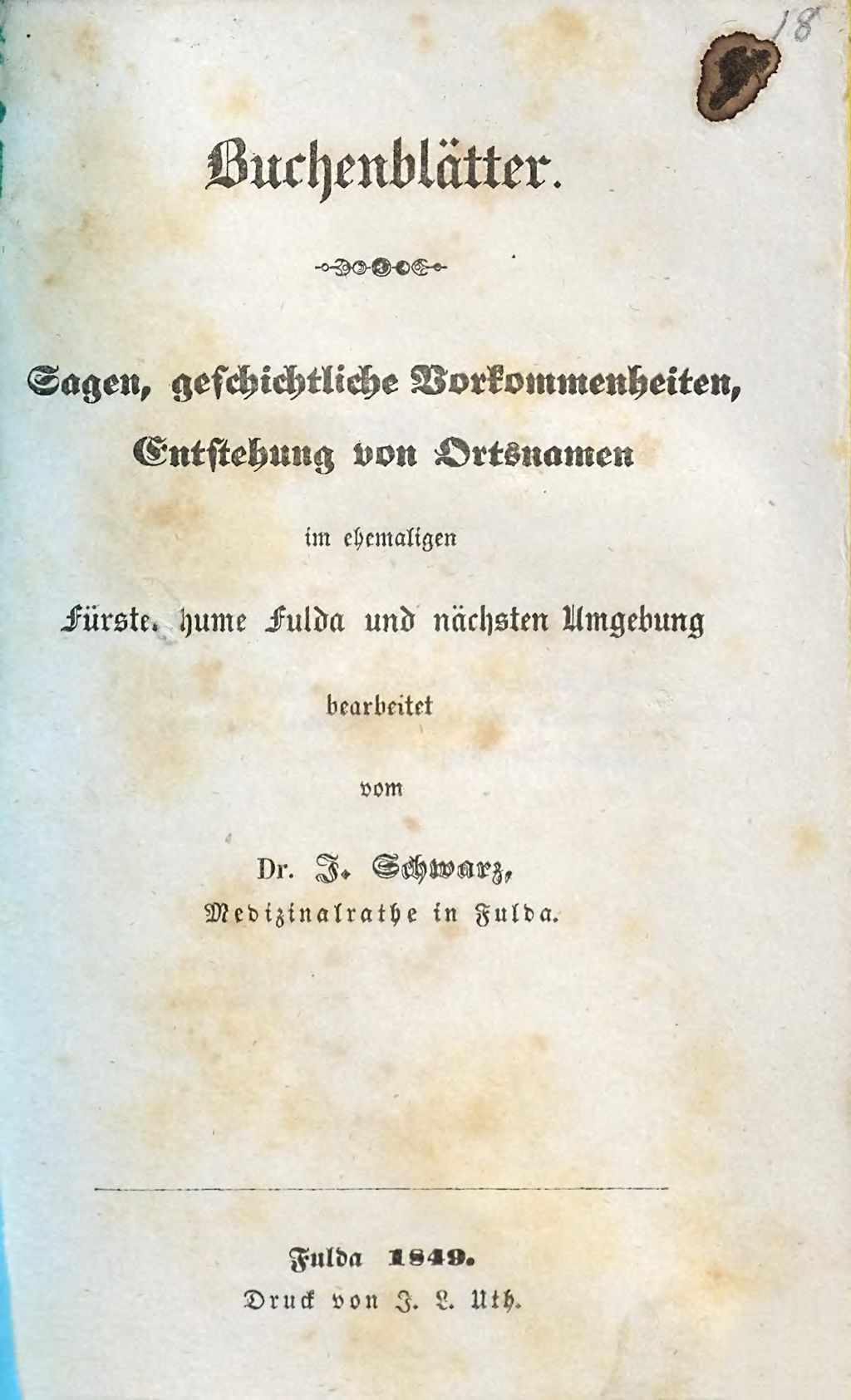 Cover of Buchenblätter