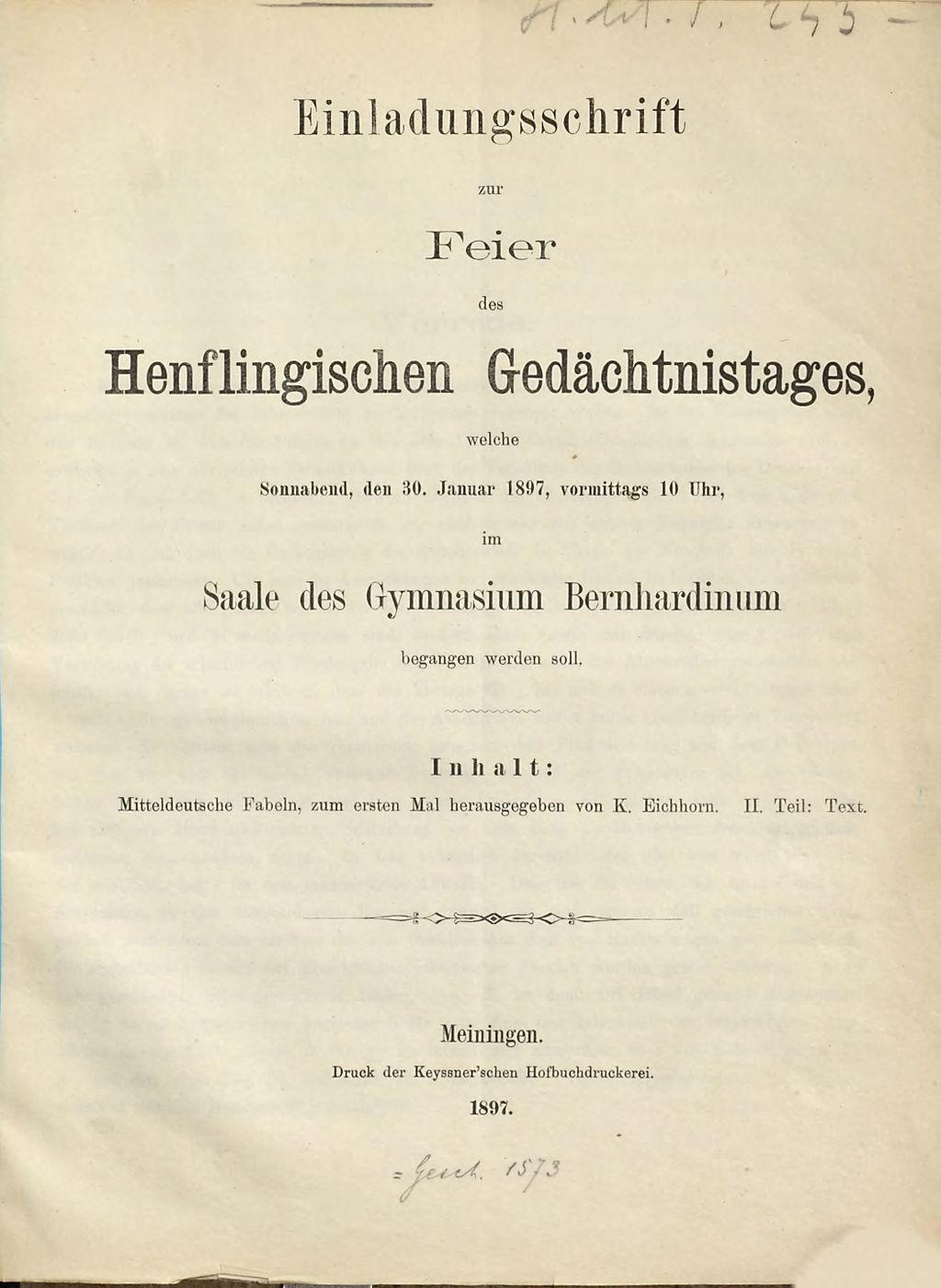 Cover of Mitteldeutsche Fabeln . II, Text