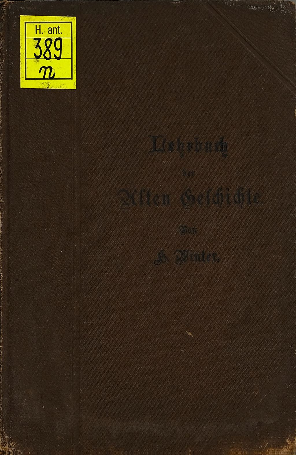 Cover of Lehrbuch der alten Geschichte