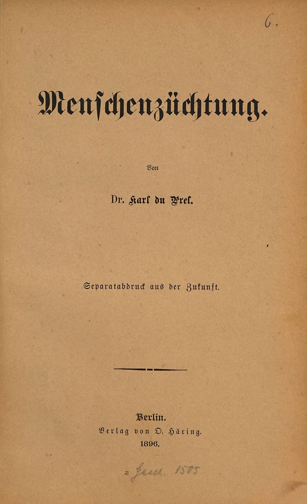 Cover of Kleine spiritistische Schriften. 6
