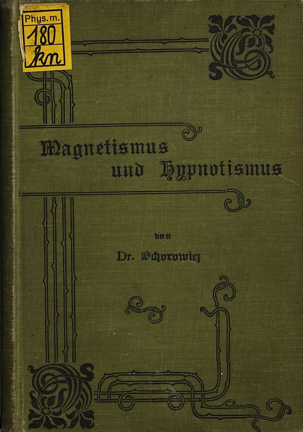 Cover of Magnetismus und Hypnotismus