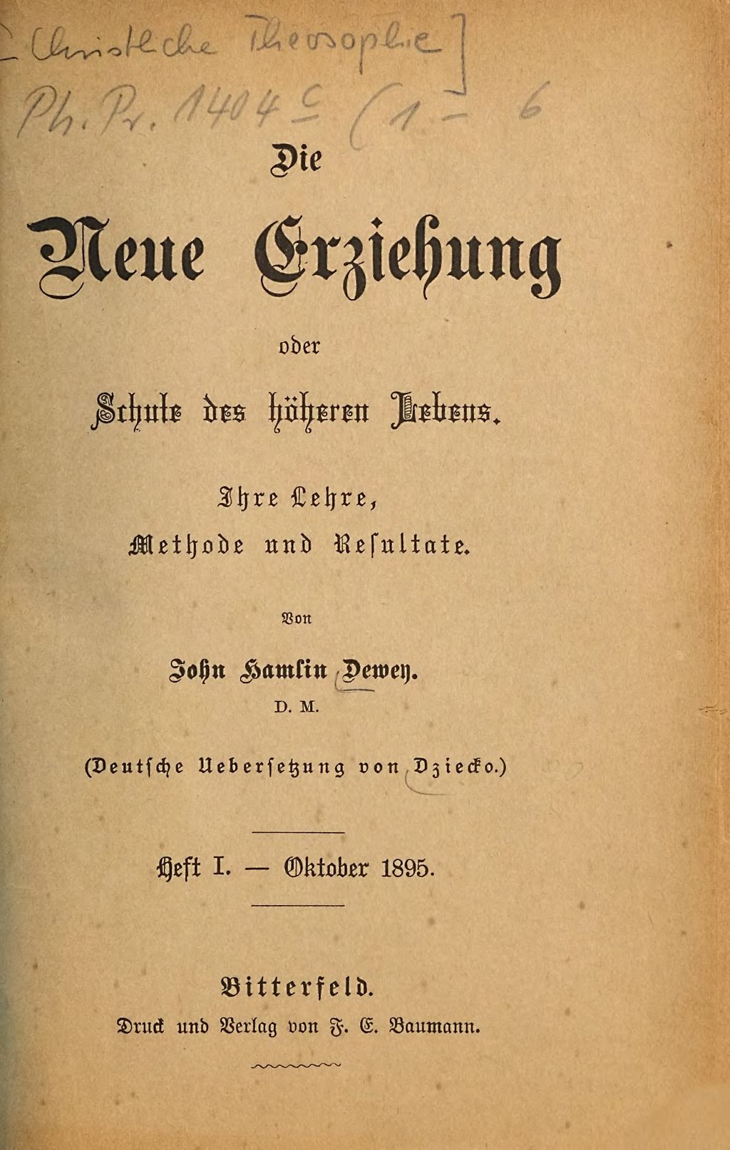 Cover of Christliche Theosophie