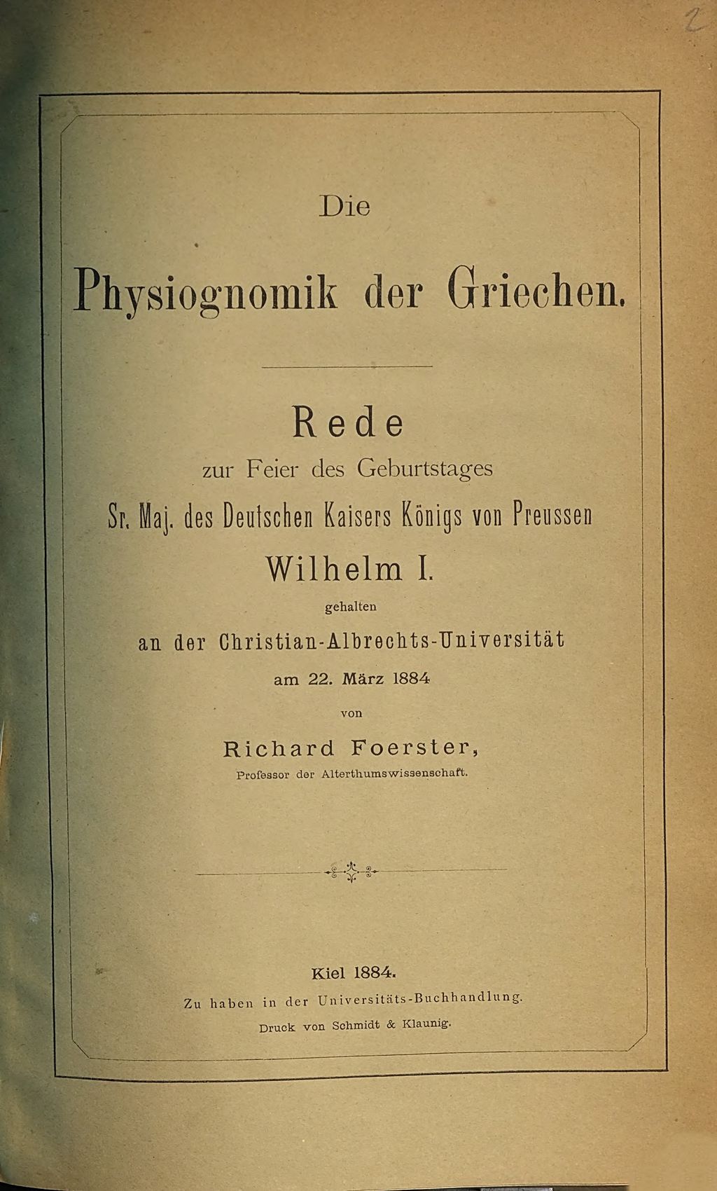 Cover of Die Physiognomik der Griechen