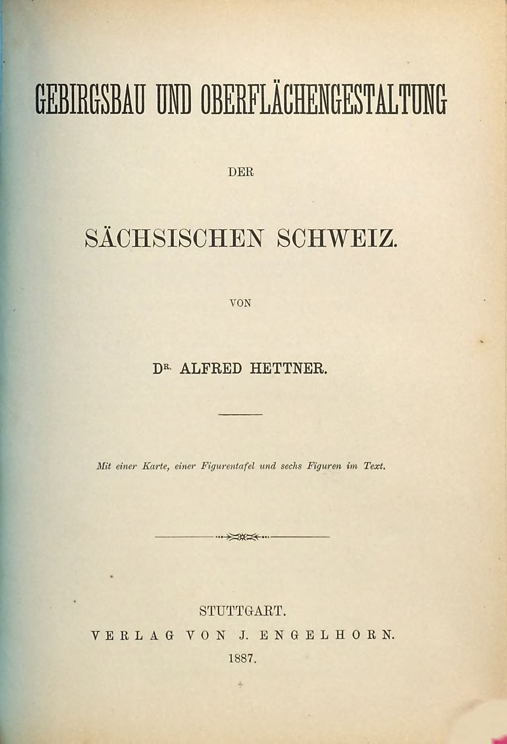 Cover of Gebirgsbau und Oberflächengestaltung der Sächsischen Schweiz