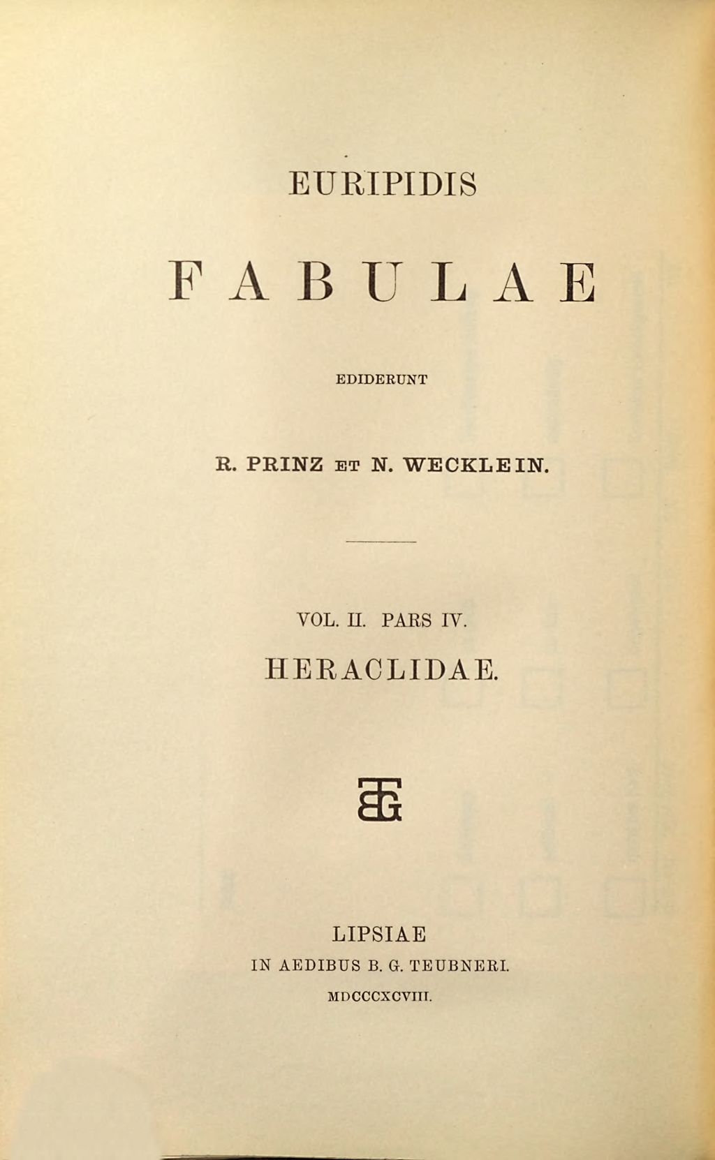 Cover of Euripidis Fabulae . 2,4, Heraclidae