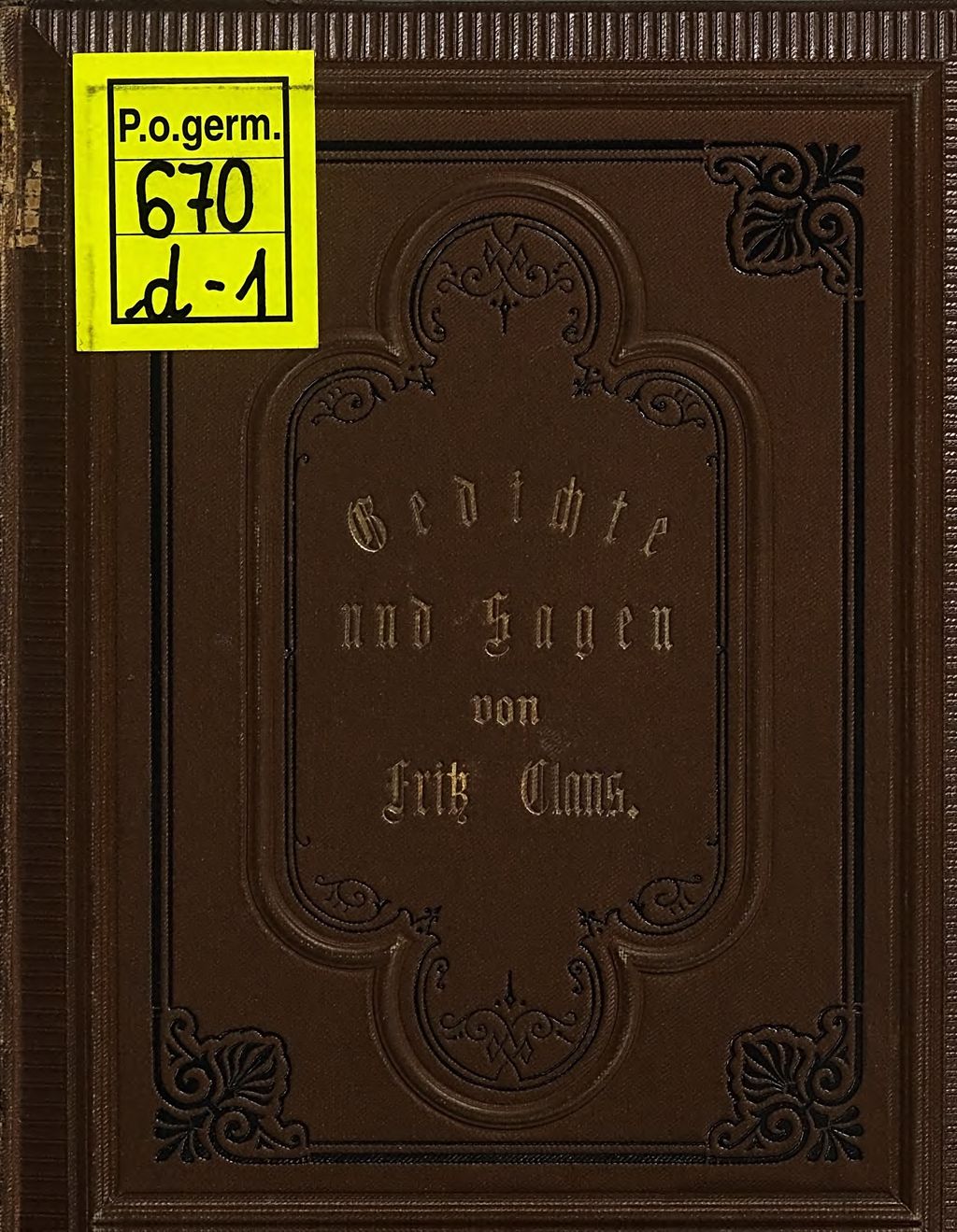 Cover of Gedichte und Sagen . 1
