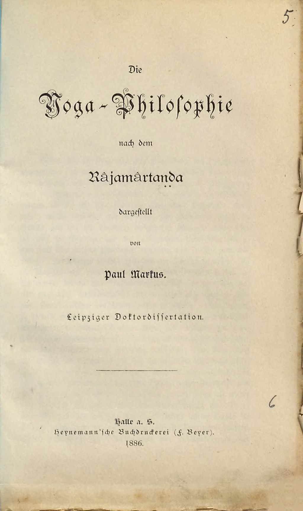 Cover of Die Yoga -Philosophie nach dem Râjamârtaṇḍa