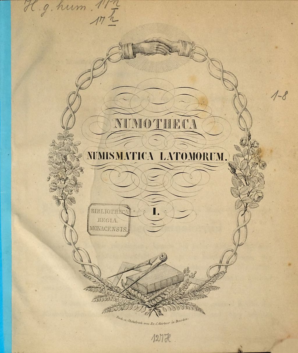 Cover of Numotheca numismatica latomorum. 1