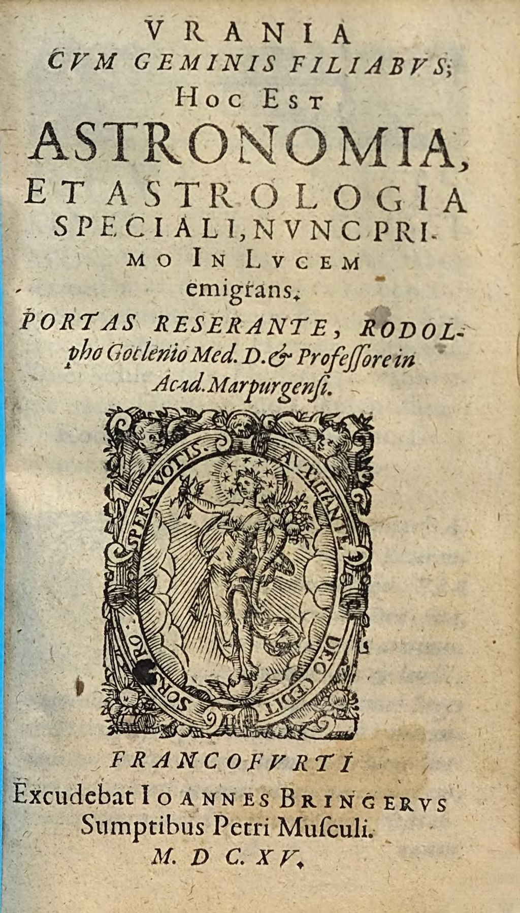 Cover of Urania Cum Geminis Filiabus, Hoc Est Astronomia, Et Astrologia Speciali