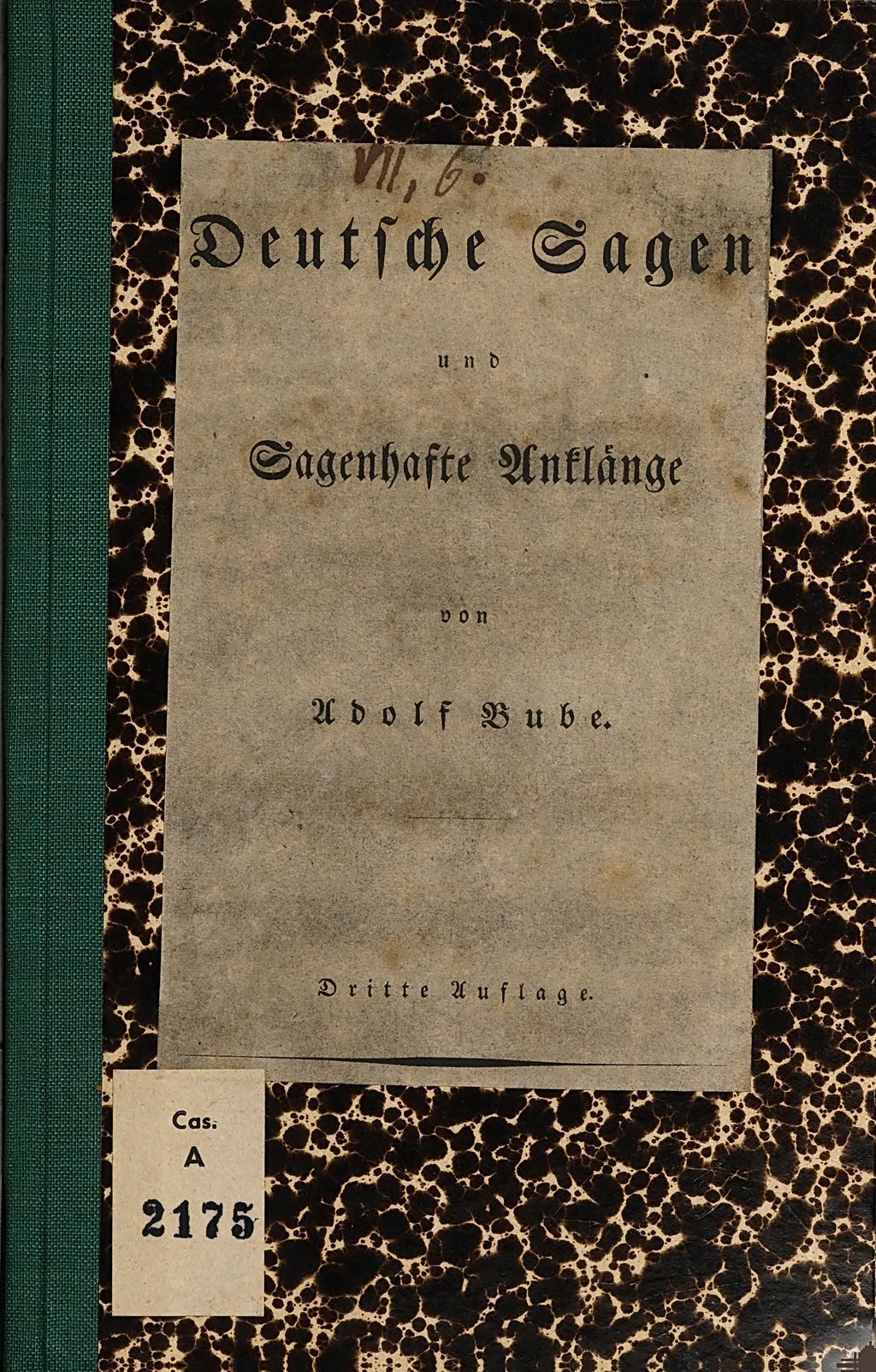 Cover of Deutsche Sagen und sagenhafte Anklänge
