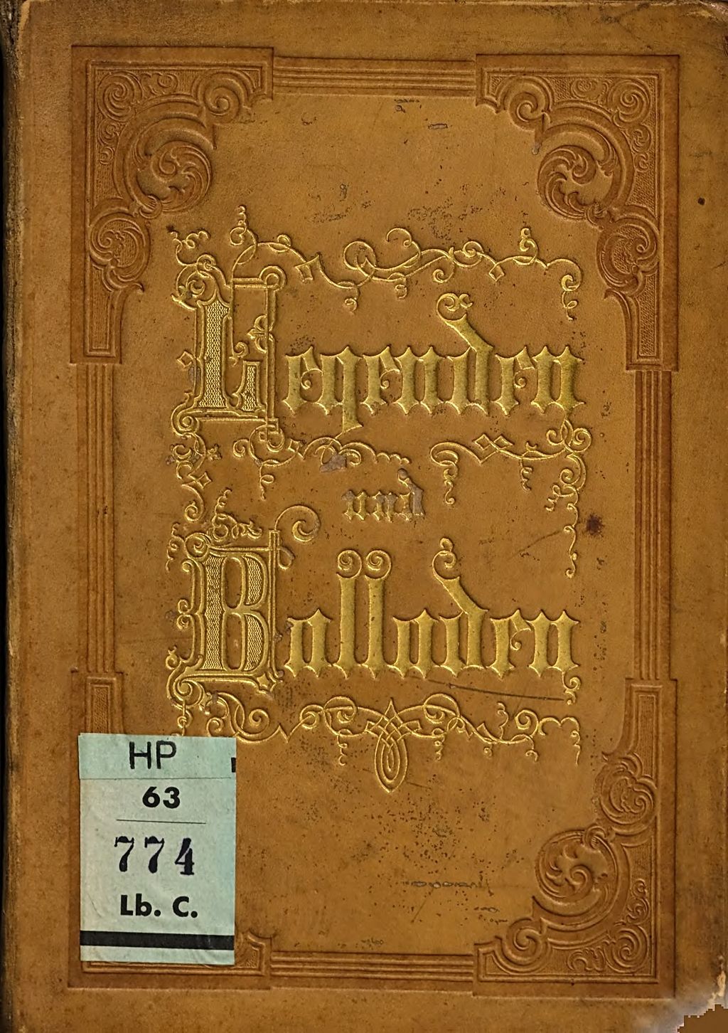 Cover of Legenden und Balladen