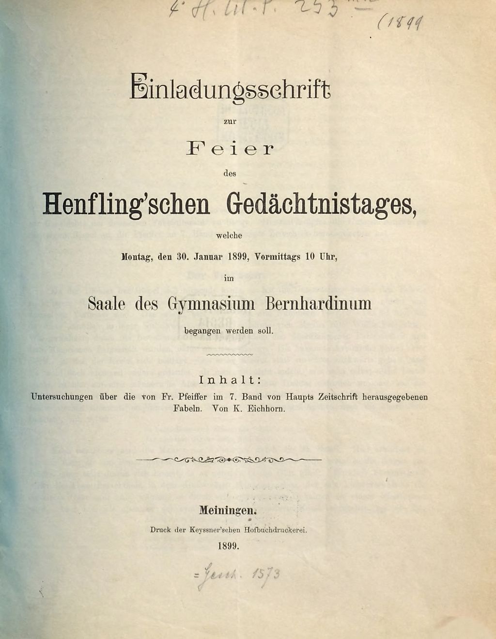 Cover of Untersuchungen über die von Fr. Pfeiffer im 7. Band von Haupts Zeitschrift herausgegebenen Fabeln