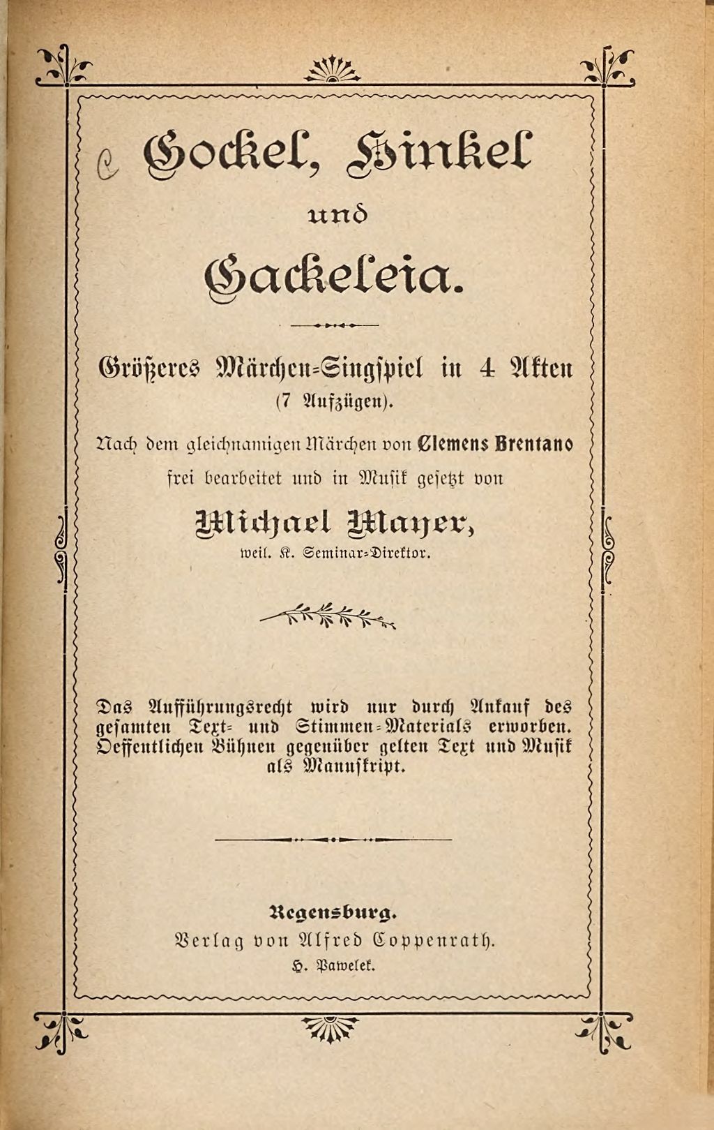 Cover of Gockel, Hinkel und Gackeleia