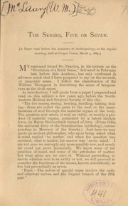 Cover of The senses, five or seven