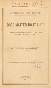 Cover of Does matter do it all?
