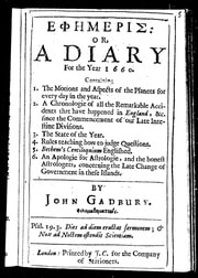 Cover of Ephemeris or a Diary (Astronomical, Astrological, and Meterological) for the Year 1660