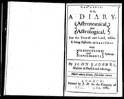 Cover of Ephemeris 1680 by John Gadbury