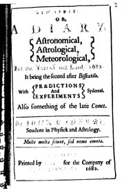 Cover of Ephemeris 1682 by John Gadbury