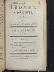 Cover of L'Homme à projets (title page only)