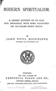 Cover of Modern spiritualism