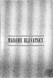 Cover of Madame Blavatsky