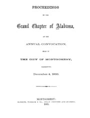 Cover of Proceedings of the Grand Chapter of Alabama