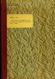 Cover of The value of hypnotism as a means of surgical anaesthesia