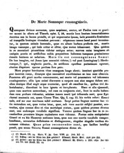 Cover of De Morte Somnoque consanguineis [microform]