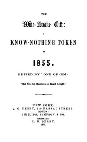 Cover of The "Know Nothings"