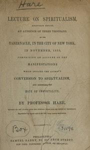 Cover of Lecture on spiritualism