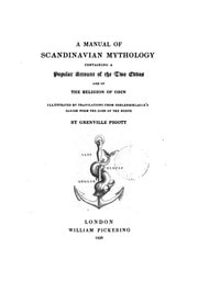 Cover of A Manual Of Scandanavian Mythology G Pigott