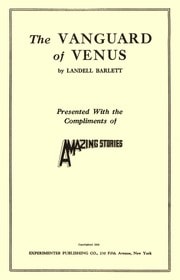 Cover of The Vanguard of Venus