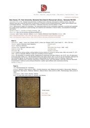 Cover of Beinecke MS 650, Pharmacological etc. miscellany