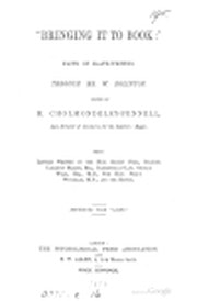 Cover of Bringing It To Book: Facts of Slate-Writing Through Mr. W. Eglinton