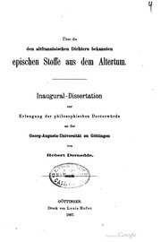Cover of Über die den altfranzösischen Dichtern bekannten epischen Stoffe aus dem Altertum