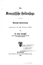 Cover of Die französische Heldensage