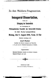 Cover of Zu den Waldere-Fragmenten