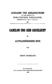 Cover of Ganelon und sein Geschlecht im altfranzösischen Epos