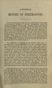 Cover of General History Of Freemasonry